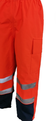 PRO ARC PRARCBT FR/ARC Rated Breathable High Visibility Rainwear Bib Trouser Orange/Navy